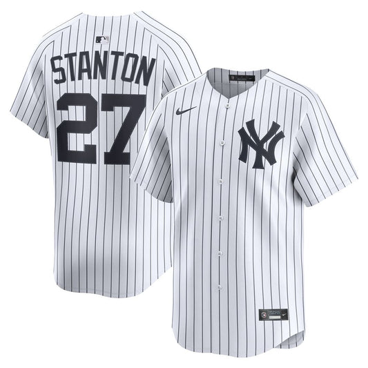 New York Yankees Giancarlo Stanton Nike White Home Limited Player Jersey