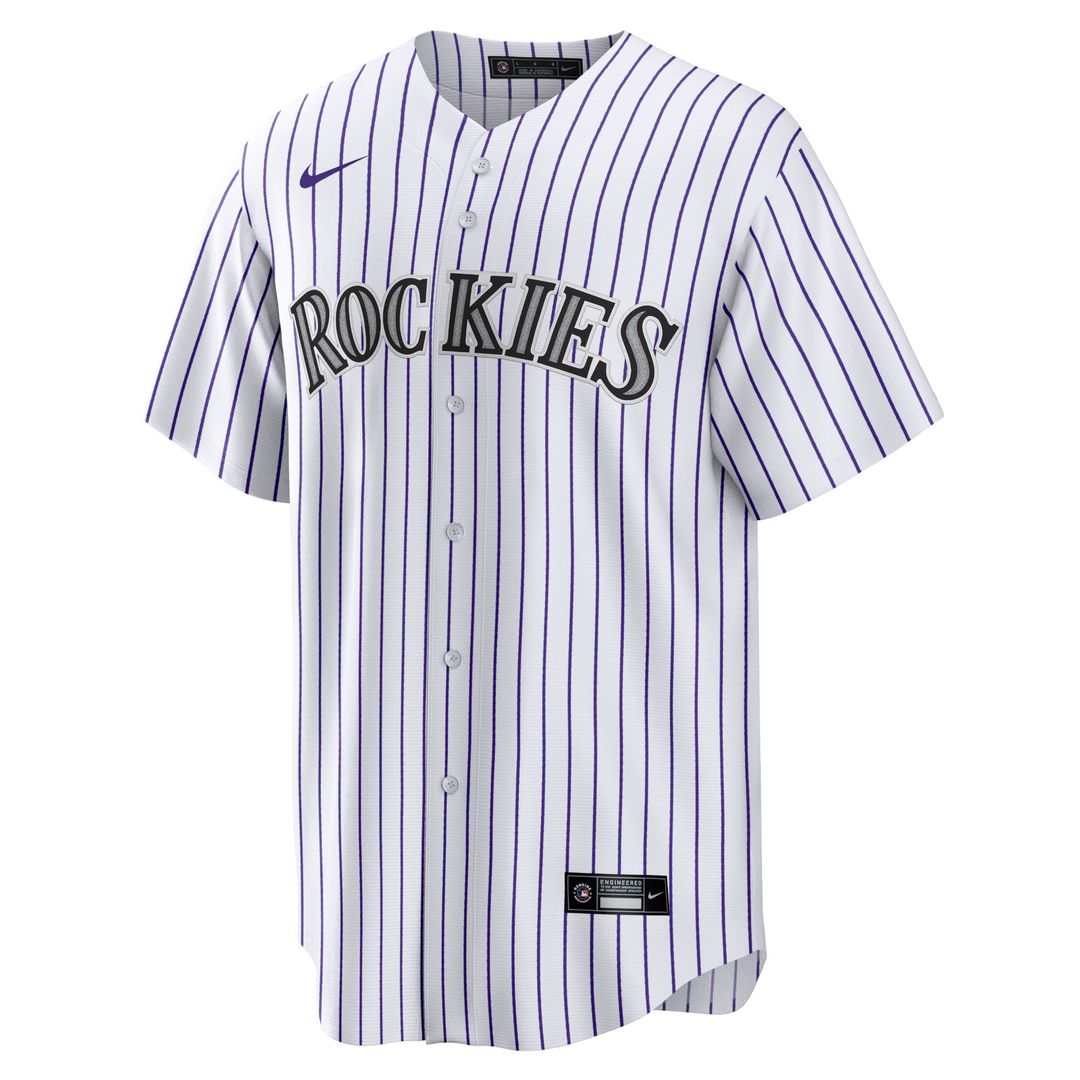 Colorado Rockies Nike White Home Blank Replica Jersey