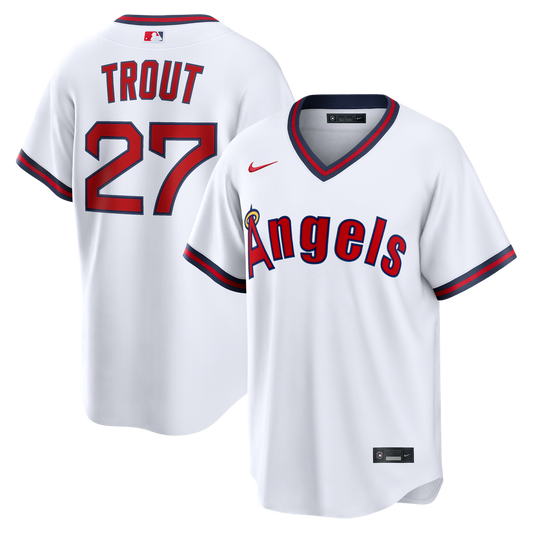 Los Angeles Angels Mike Trout Nike White Alternate Replica Jersey