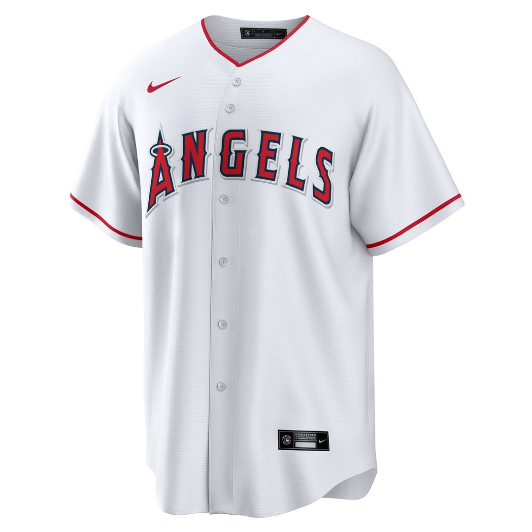 Los Angeles Angels Nike White #1 Dad Home Replica Jersey