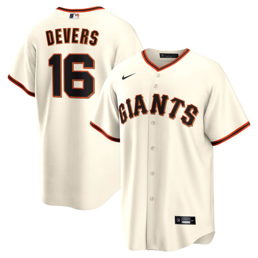San Francisco Giants Rafael Devers Nike White Home Replica Player Jersey