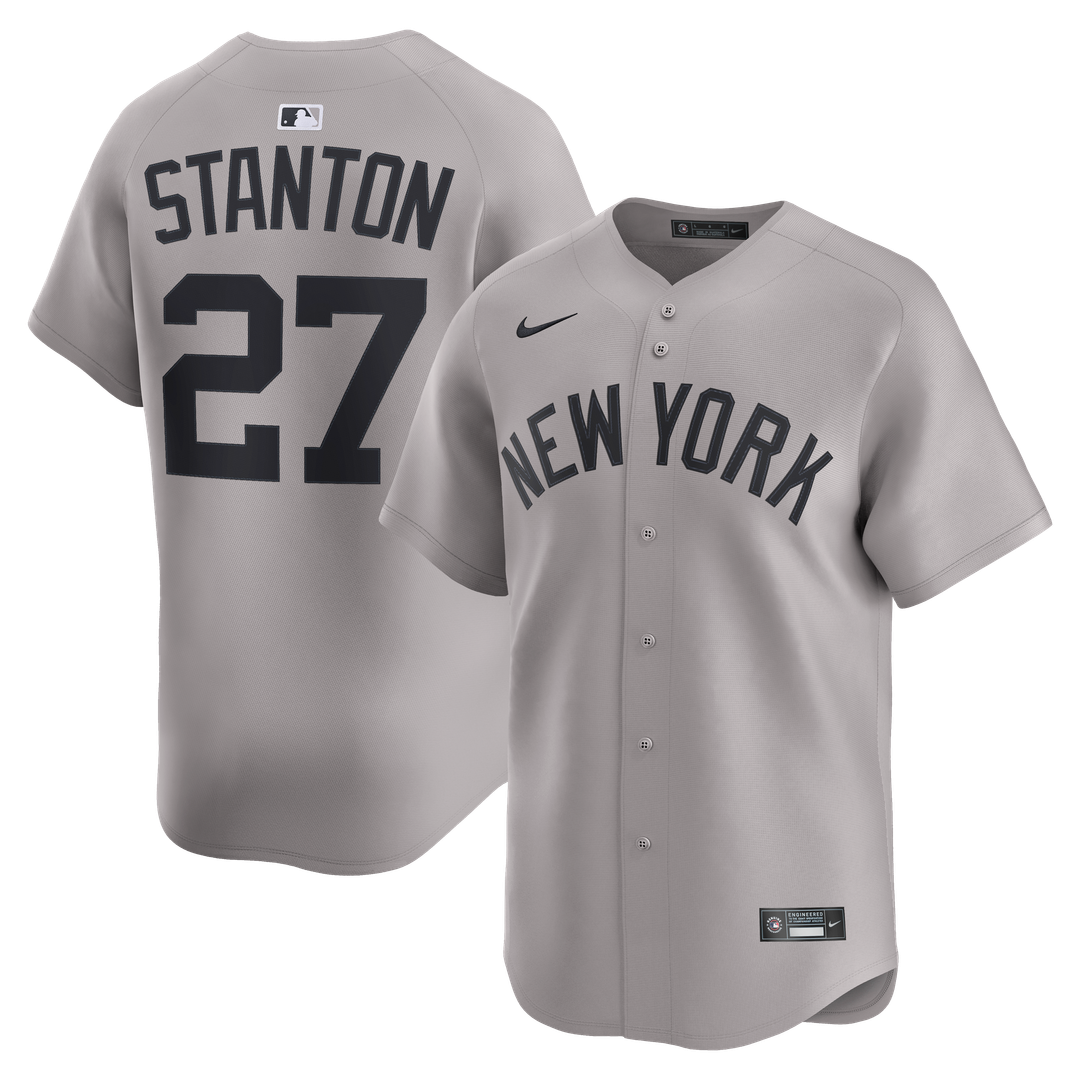 New York Yankees Giancarlo Stanton Nike White Home Limited Player Jersey