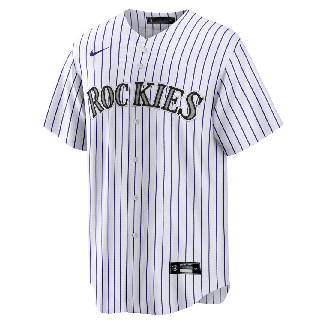 Colorado Rockies Nike White #1 Dad Home Replica Jersey