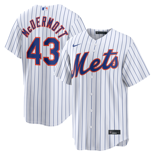 New York Mets Chayce McDermott Nike White Home Replica Jersey