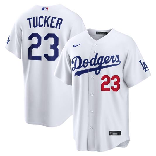Los Angeles Dodgers Kyle Tucker Nike White Home Stadium Jersey