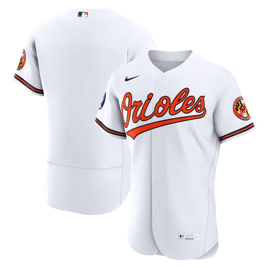 Baltimore Orioles Nike White Home Sponsor Patch Authentic Jersey
