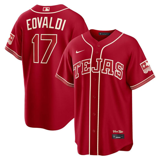 Texas Rangers Nathan Eovaldi Nike Red 2026 City Connect Stadium Jersey