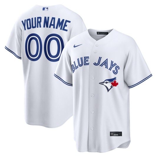 Toronto Blue Jays Nike White Home Replica Custom Jersey