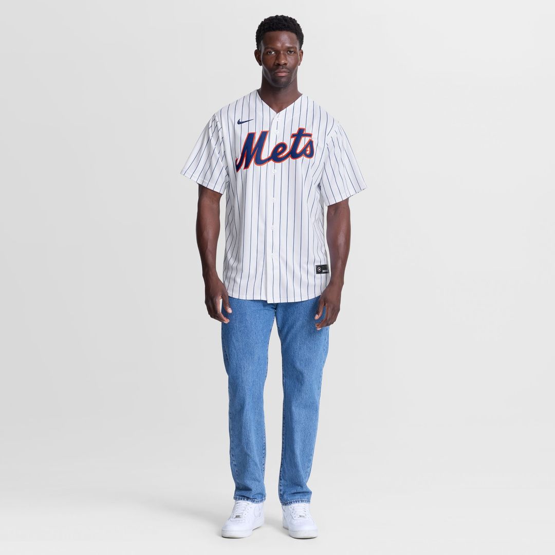 New York Mets Jefry Yan Nike White Home Replica Jersey