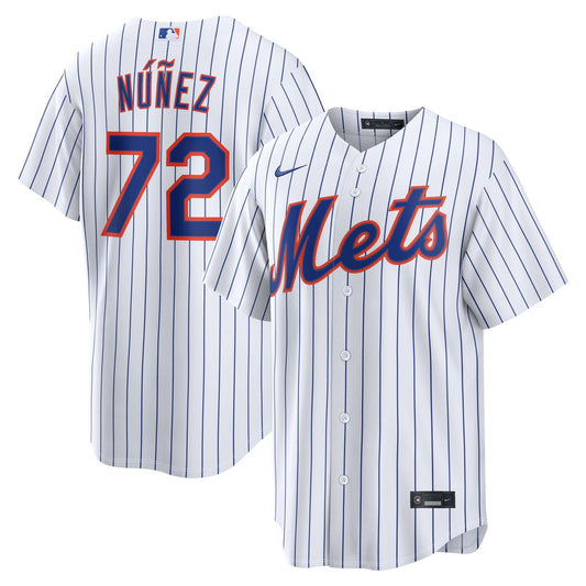 New York Mets Dedniel Núñez Nike White Home Replica Jersey