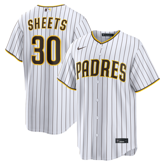 San Diego Padres Gavin Sheets Nike White Home Replica Jersey