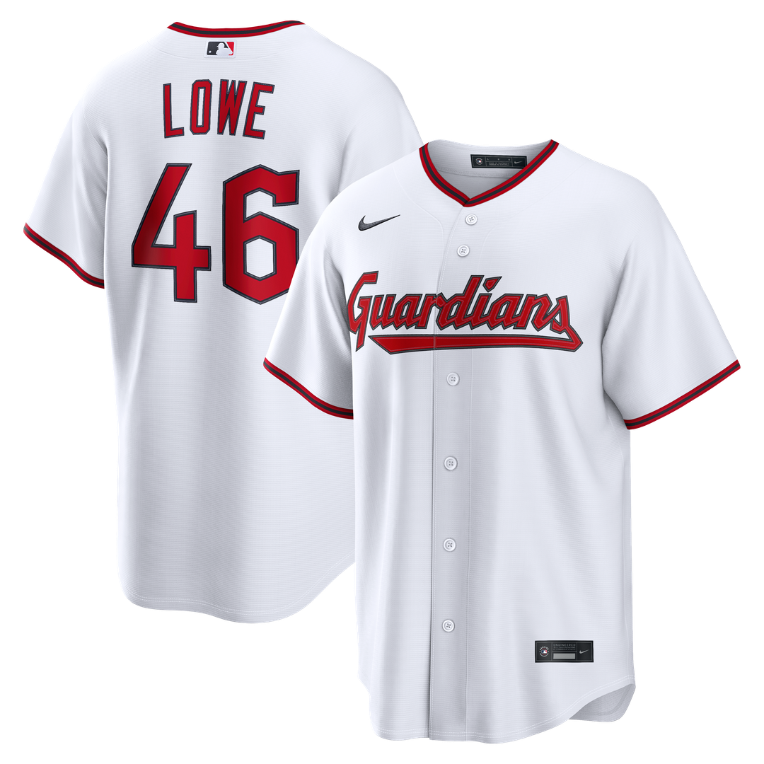 Cleveland Guardians Nathaniel Lowe Nike White Home Replica Jersey