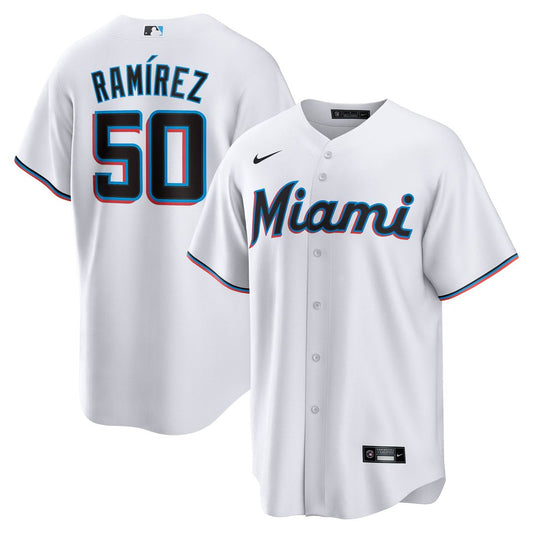 Miami Marlins Agustín Ramírez Nike White Home Replica Jersey