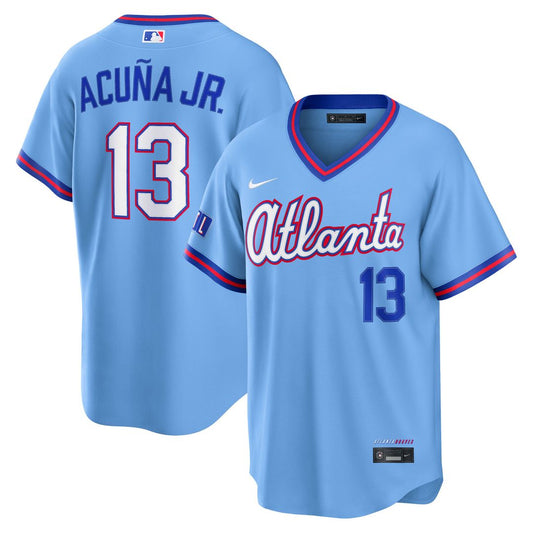 Atlanta Braves Ronald Acuña Jr. Nike Powder Blue 2026 City Connect Stadium Jersey