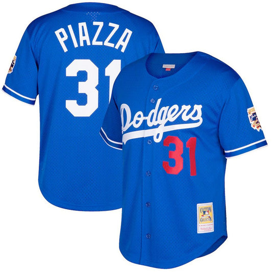 Los Angeles Dodgers Mike Piazza Mitchell & Ness Royal Big & Tall Cooperstown Mesh Batting Practice Jersey