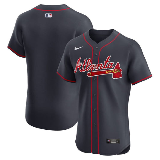 Atlanta Braves Nike Navy Alternate Elite Jersey