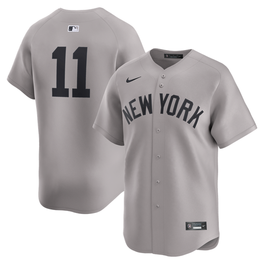 New York Yankees Anthony Volpe Nike Gray Road Limited Player Jersey