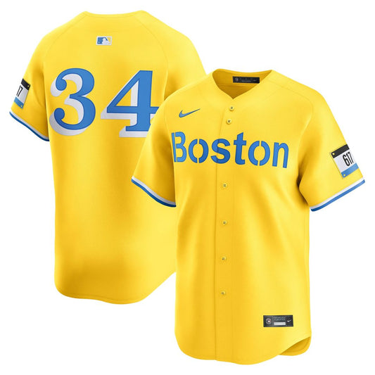Boston Red Sox David Ortiz Nike Yellow Alternate 3 Limited Player Jersey