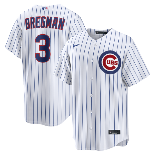 Chicago Cubs Alex Bregman Nike White Home Replica Jersey