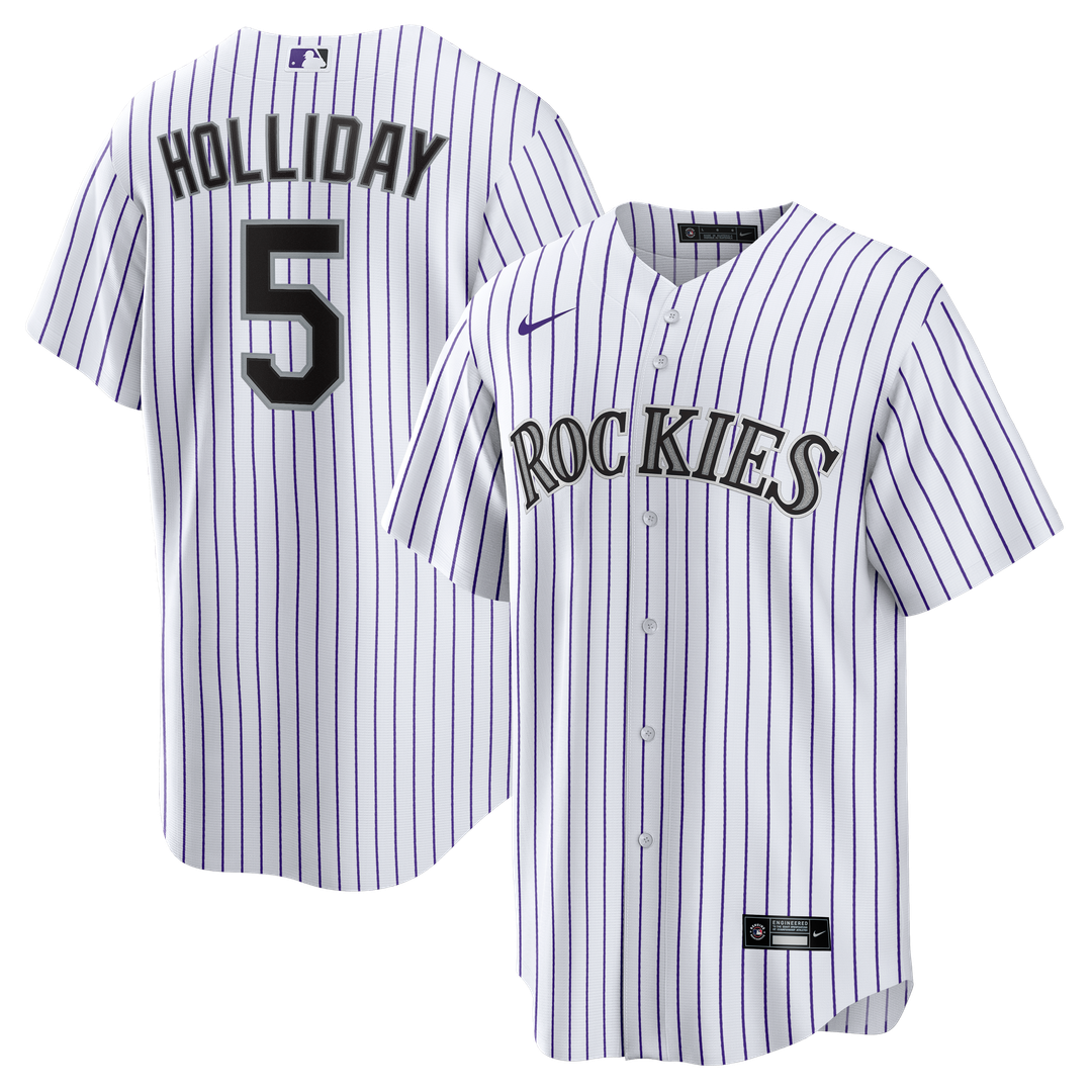 Colorado Rockies Matt Holliday Nike White Home Retired Player Replica Jersey