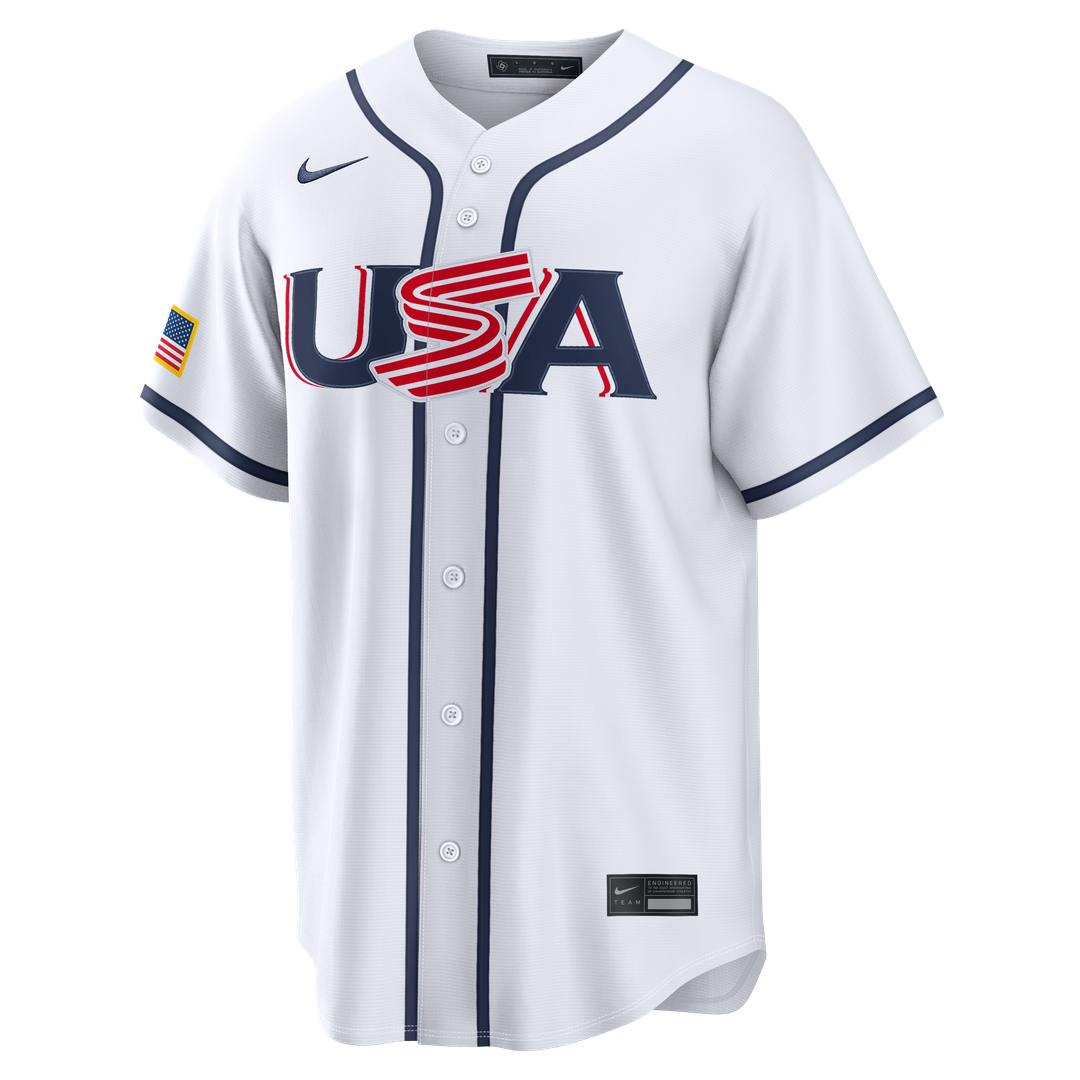 USA Baseball Nolan McLean Nike White 2026 World Baseball Classic Home Stadium Jersey