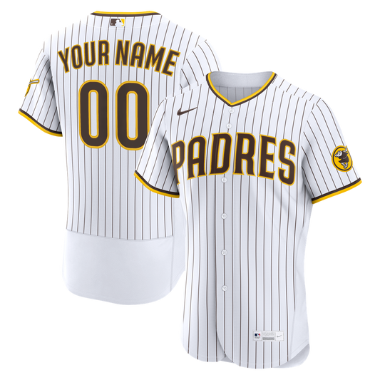 San Diego Padres Nike White Home Authentic Custom Jersey