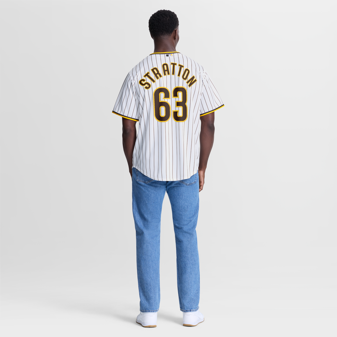 San Diego Padres Hunter Stratton Nike White Home Replica Jersey