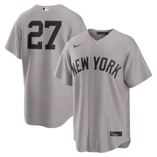 New York Yankees Giancarlo Stanton Nike Gray Road Replica Jersey
