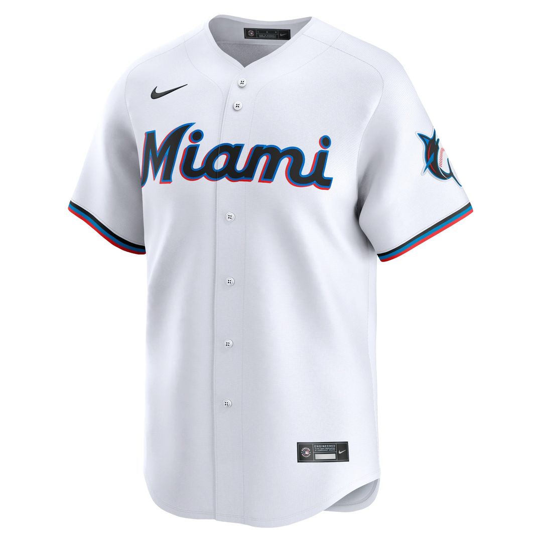 Miami Marlins Sandy Alcantara Nike White Home Limited Player Jersey