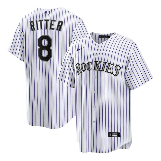 Colorado Rockies Ryan Ritter Nike White Home Replica Jersey