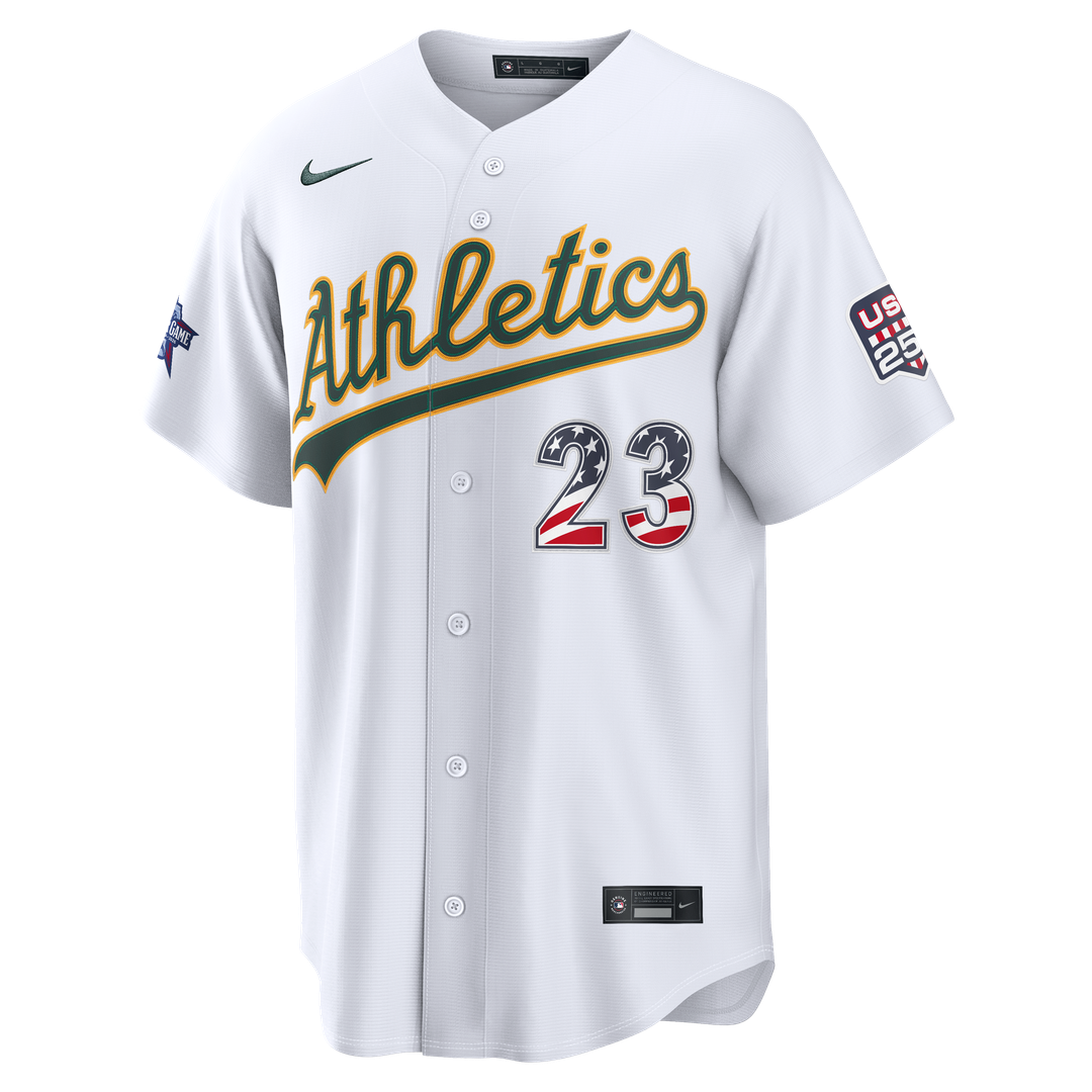 2026 All-Star Edition Stars & Stripes Athletics Shea Langeliers Nike White Stadium Jersey