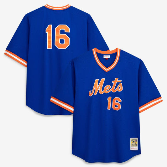 New York Mets Dwight Gooden Profile Royal Big & Tall Cooperstown Collection Mesh Batting Practice Jersey