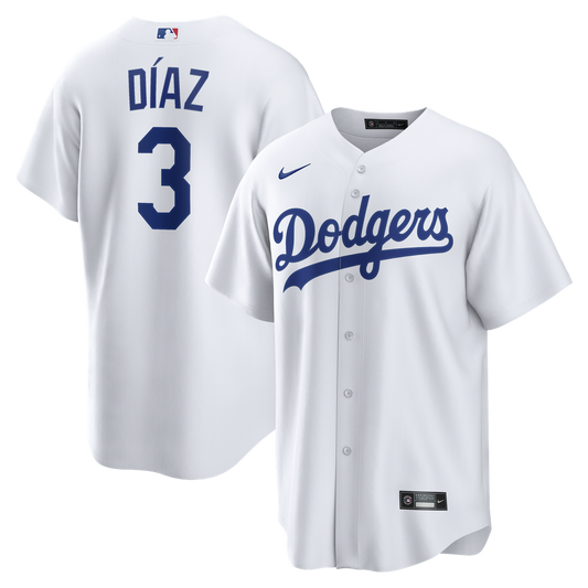 Los Angeles Dodgers Edwin Díaz Nike White Home Replica Jersey