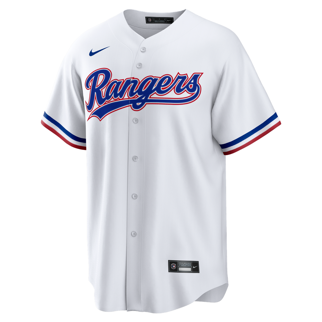 Texas Rangers Nike White Home Big & Tall Replica Jersey