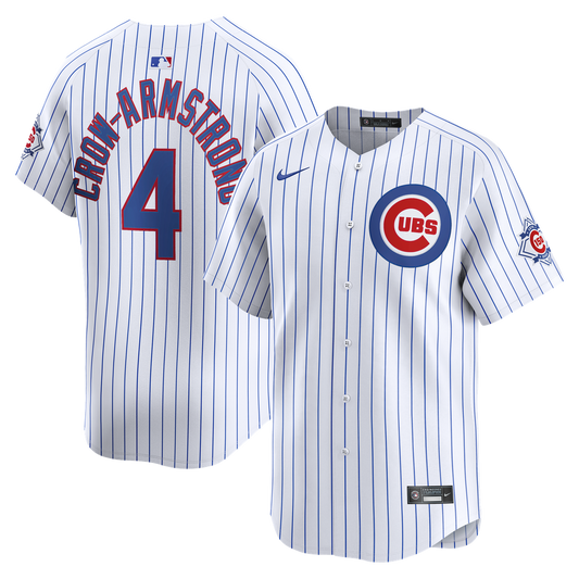 Chicago Cubs Pete Crow-Armstrong Nike White 150th Anniversary Limited Jersey