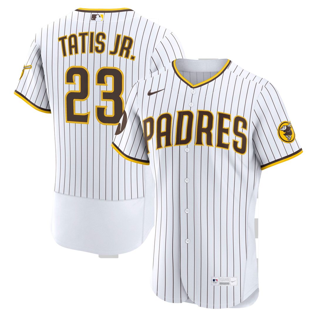 San Diego Padres Fernando Tatis Jr. Nike Sand Alternate Authentic Sponsor Patch Jersey