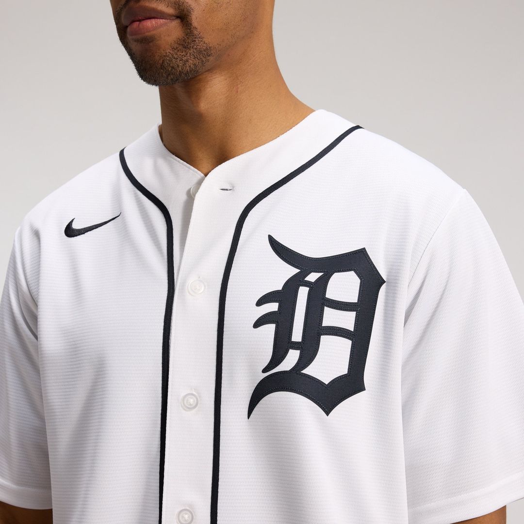 Detroit Tigers Nike White Home Replica Jersey
