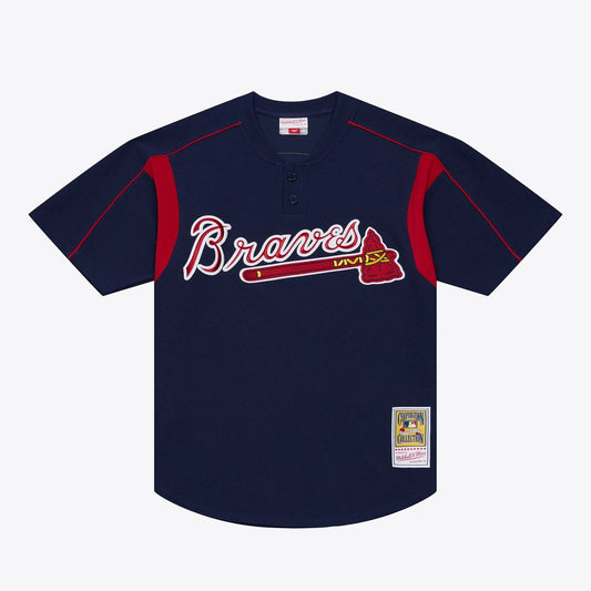 Atlanta Braves Andruw Jones Mitchell & Ness Navy Authentic Batting Practice Jersey